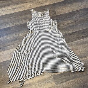 Maurices Black and White Striped Tank Dress